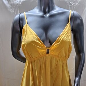 Rails Aviti Marigold Yellow‎ Tiered Midi Dress Womens Medium